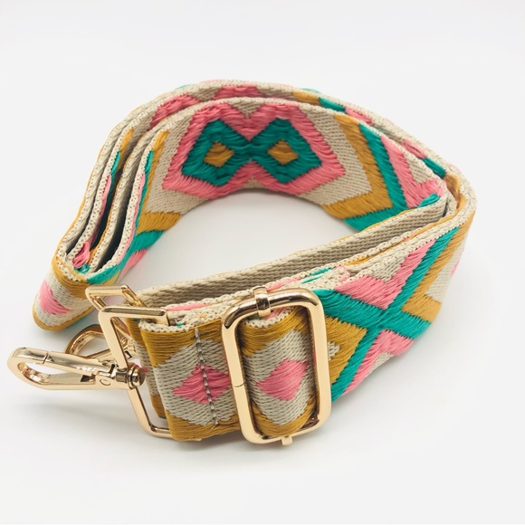 Aztec Print Adjustable Guitar or Bag Strap - Picture 4 of 4